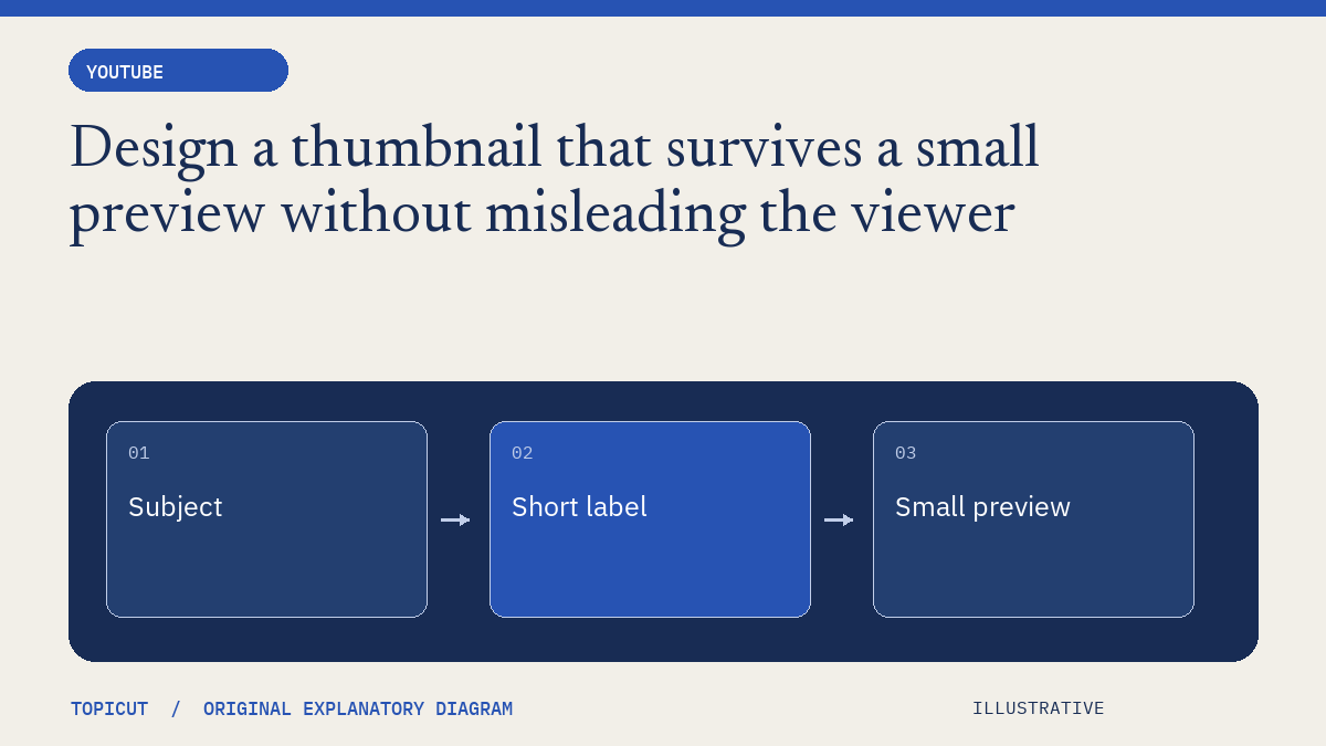 Original illustrative diagram: Subject → Short label → Small preview.